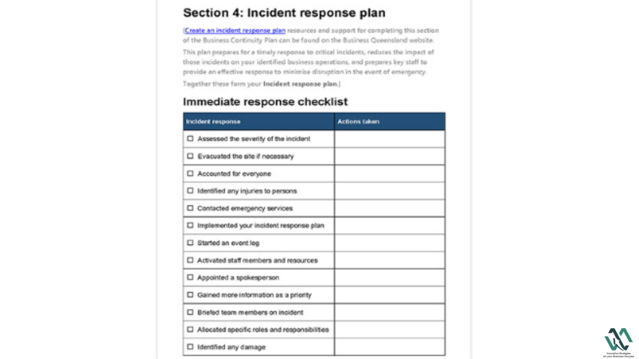 plan for business continuity
